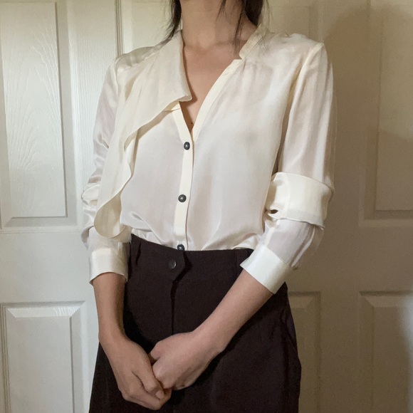 All Saints Silk Marilyn Blouse - Picture 3 of 10
